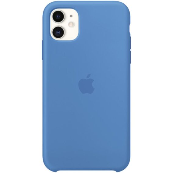 COQUE iPHONE 11 APPLE EN SILICONE - Bleu